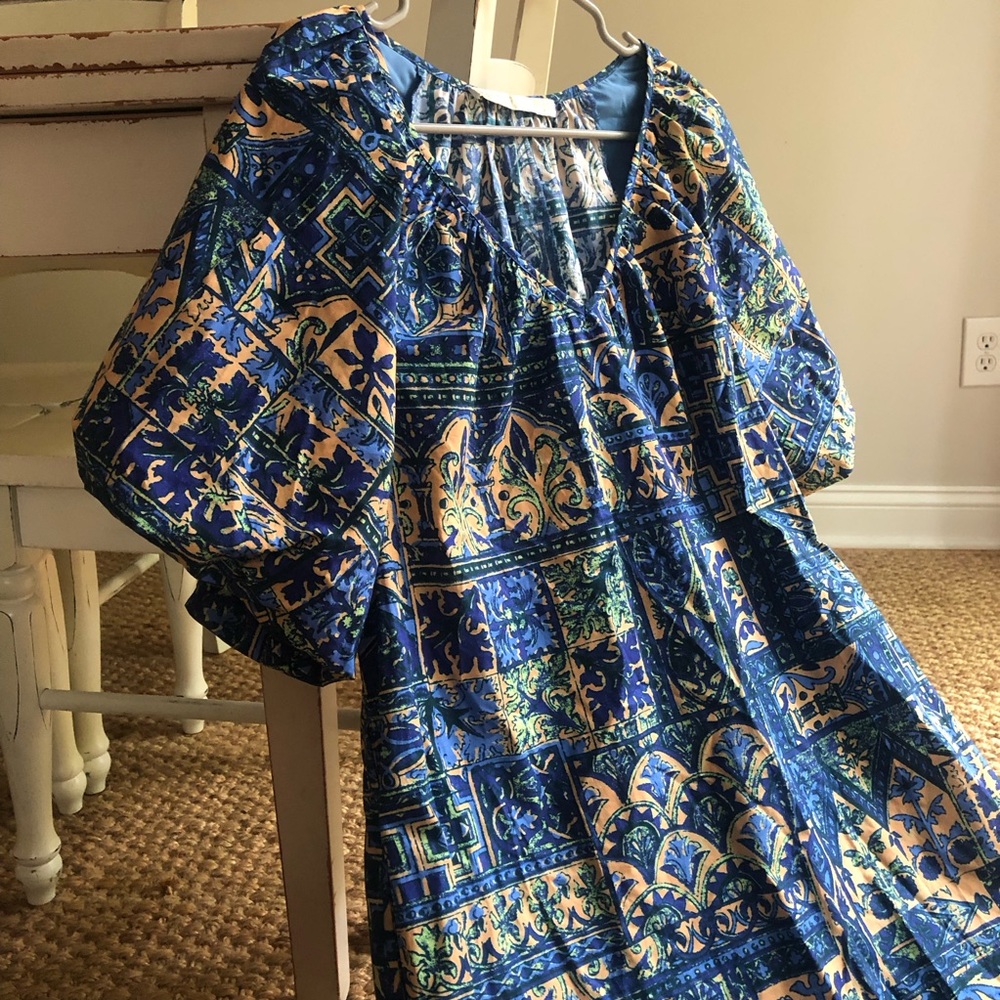 New: Marie Oliver Foster Dress in Sapphire Tile. Size Small